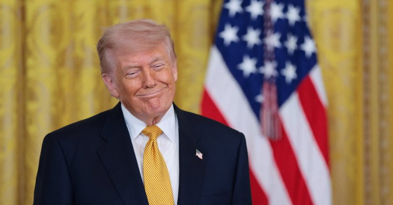 U.S. President Donald Trump attends an event to mark Military Mother's Day, in the East Room at the White House in Washington, D.C., U.S., May 6, 2026. (Reuters Photo)