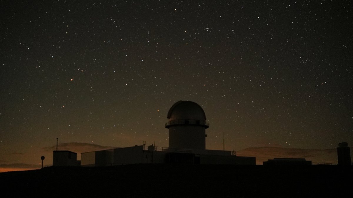 A night view at the Galactica observatory in Arcos de las Salinas, Spain, May 5, 2026. (Reuters Photo)