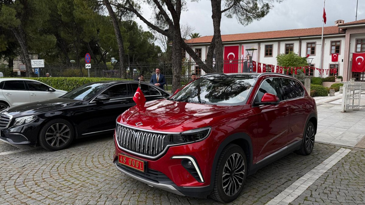 A general view of a Togg vehicle during the celebration of National Sovereignty and Children's Day, Muğla, southwestern Türkiye, April 23, 2026. (AA Photo)