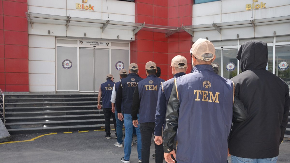 Turkish police detain suspects in an operation targeting FETÖ terrorist group across 17 provinces, Malatya, Türkiye, May 7, 2026. (AA Photo)