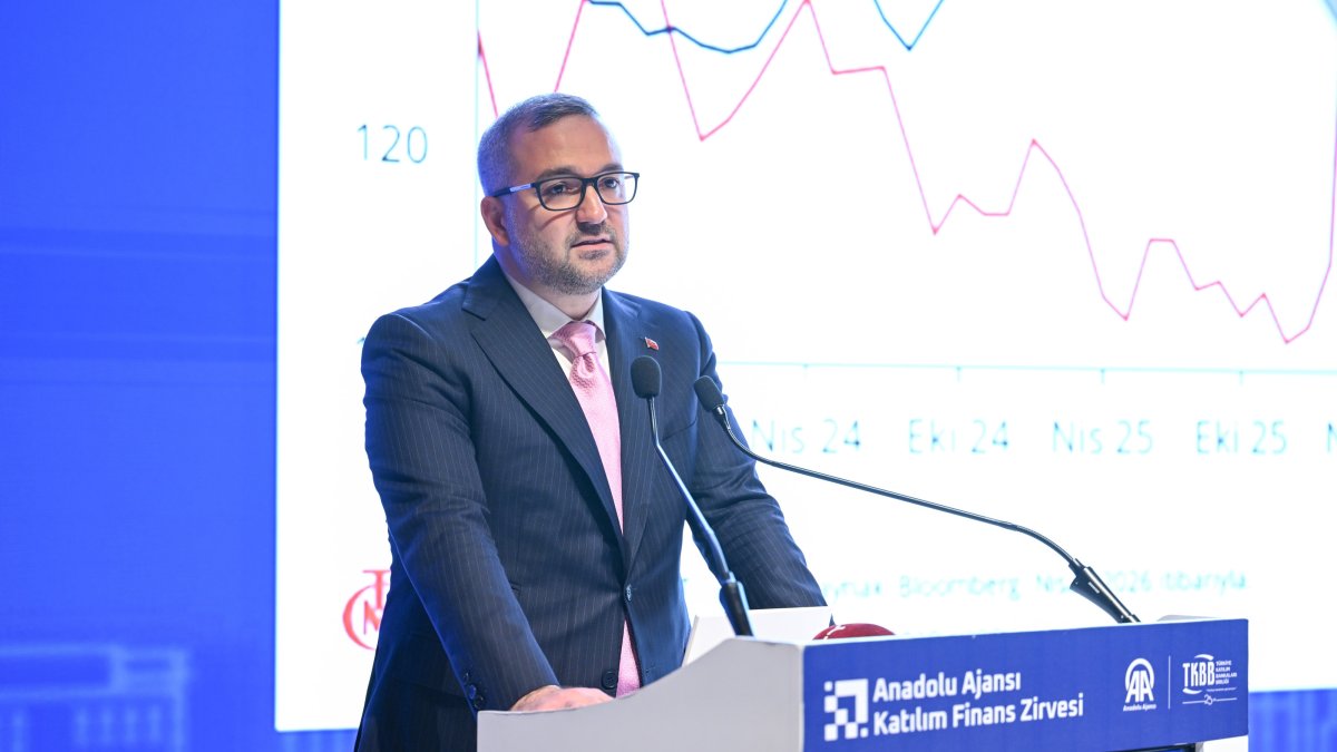 Central Bank of the Republic of Türkiye (CBRT) Governor Fatih Karahan speaks during the Anadolu Agency Participation Finance Summit, Istanbul, Türkiye, May 7, 2026. (AA Photo)