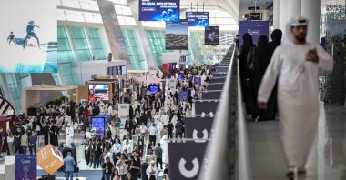 A general view shows the fifth edition of "Make it in the Emirates," Abu Dhabi, UAE, May 4, 2026. (AFP Photo)