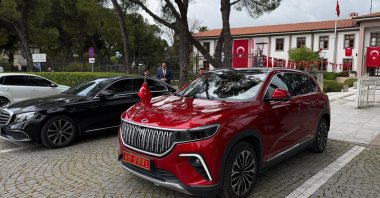 A general view of a Togg vehicle during the celebration of National Sovereignty and Children's Day, Muğla, southwestern Türkiye, April 23, 2026. (AA Photo)