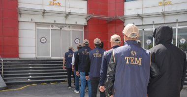 Turkish police detain suspects in an operation targeting FETÖ terrorist group across 17 provinces, Malatya, Türkiye, May 7, 2026. (AA Photo)
