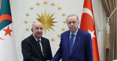 President Tayyip Erdoğan meets with Algerian President Abdelmadjid Tebboune at the Presidential Complex in Ankara, May 7, 2026. (Turkish Presidential Press Office/Handout via Reuters)