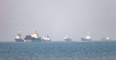 Vessels in the Strait of Hormuz near Bandar Abbas, Iran, May 4, 2026. (Reuters Photo)