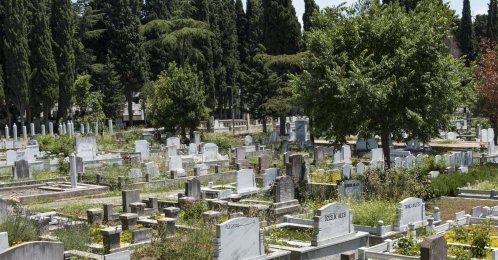 A view of the Edirnekapı Martyrs' Cemetery in the Eyüpsultan district, Istanbul, Türkiye, June 11, 2017. (Shutterstock Photo)