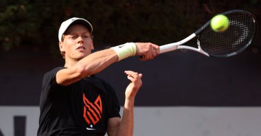 Italy's Jannik Sinner during training ahead of the Italian Open at Foro Italico, Rome, Italy, May 7, 2026. (Reuters Photo)