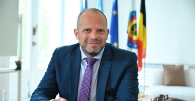 Belgian Defense Minister Theo Francken speaks during an interview with Anadolu Agency ahead of the Belgian Economic Mission to Ankara and Istanbul, Brussels, Belgium, May 6, 2026. (AA Photo)