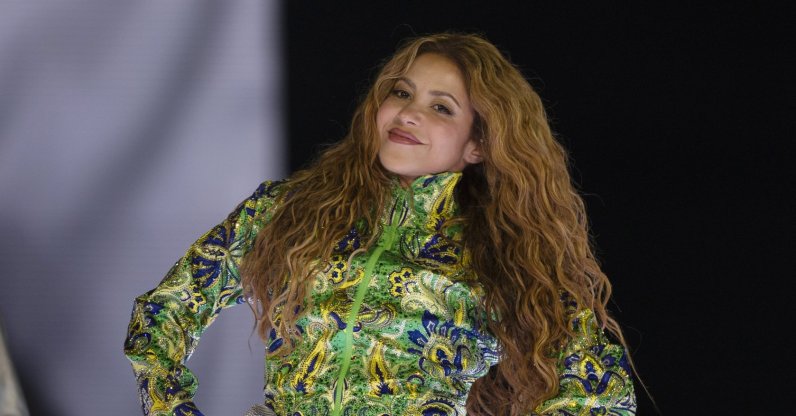 Colombian singer Shakira performs during a concert on Copacabana Beach in Rio de Janeiro, Brazil, May 2, 2026. (EPA Photo)