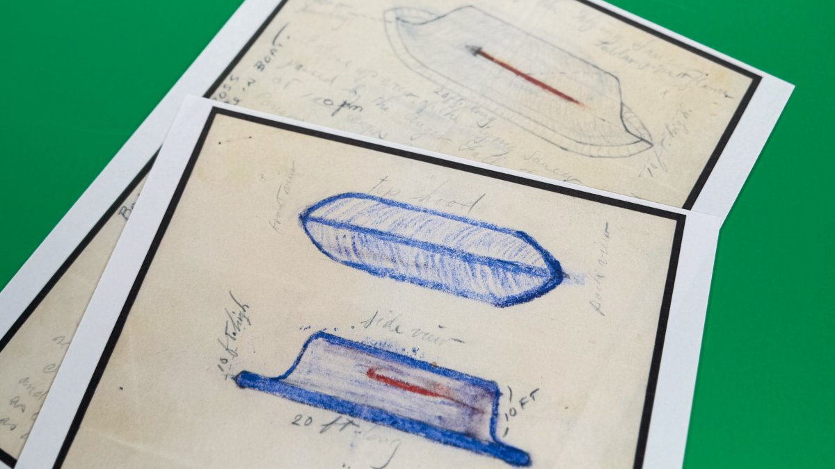 Examples of files on UFOs released by the Pentagon, Washington, U.S., May 8, 2026. (AP Photo)