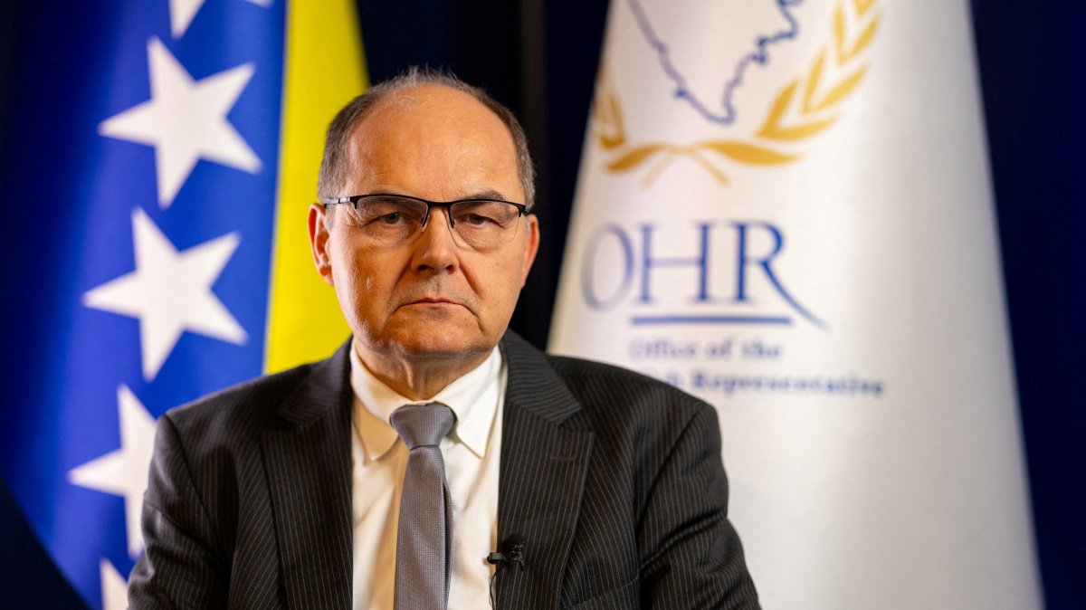 Bosnia's international High Representative Christian Schmidt looks on during an interview, Sarajevo, Bosnia-Herzegovina, Oct. 10, 2023. (Reuters Photo)