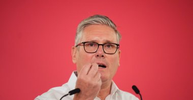 Britain's Prime Minister Sir Keir Starmer delivers a speech, at the Coin Street Neighbourhood Centre in Waterloo, London, U.K., May 11, 2026. (AP Photo)