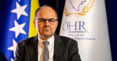 Bosnia's international High Representative Christian Schmidt looks on during an interview, Sarajevo, Bosnia-Herzegovina, Oct. 10, 2023. (Reuters Photo)