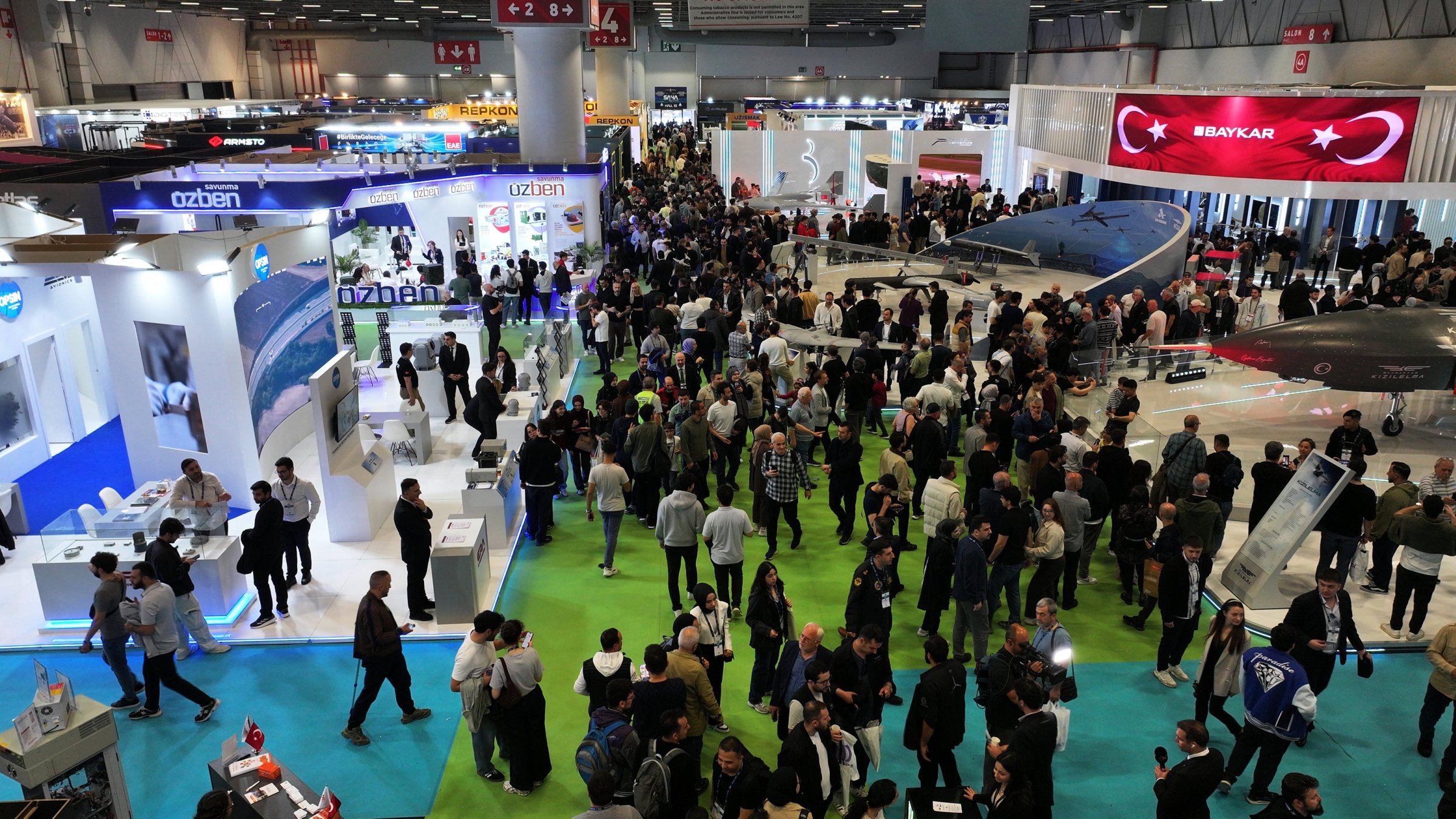 The SAHA Expo 2026, the international defense, aviation and space exhibition, attracts significant international attention, Istanbul, Türkiye, May 9, 2026. (AA Photo)