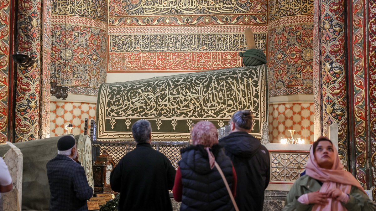 A general view of the Mevlana Museum, where oldest known manuscript copies of Rumi’s works are on display, Konya, Türkiye, May 12, 2026. (AA Photo)