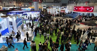 The SAHA Expo 2026, the international defense, aviation and space exhibition, attracts significant international attention, Istanbul, Türkiye, May 9, 2026. (AA Photo)