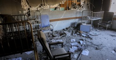 The interior of Kamal Adwan Hospital shows extensive damage after Israeli attacks, Gaza, Jan. 20, 2025. (AFP File Photo)