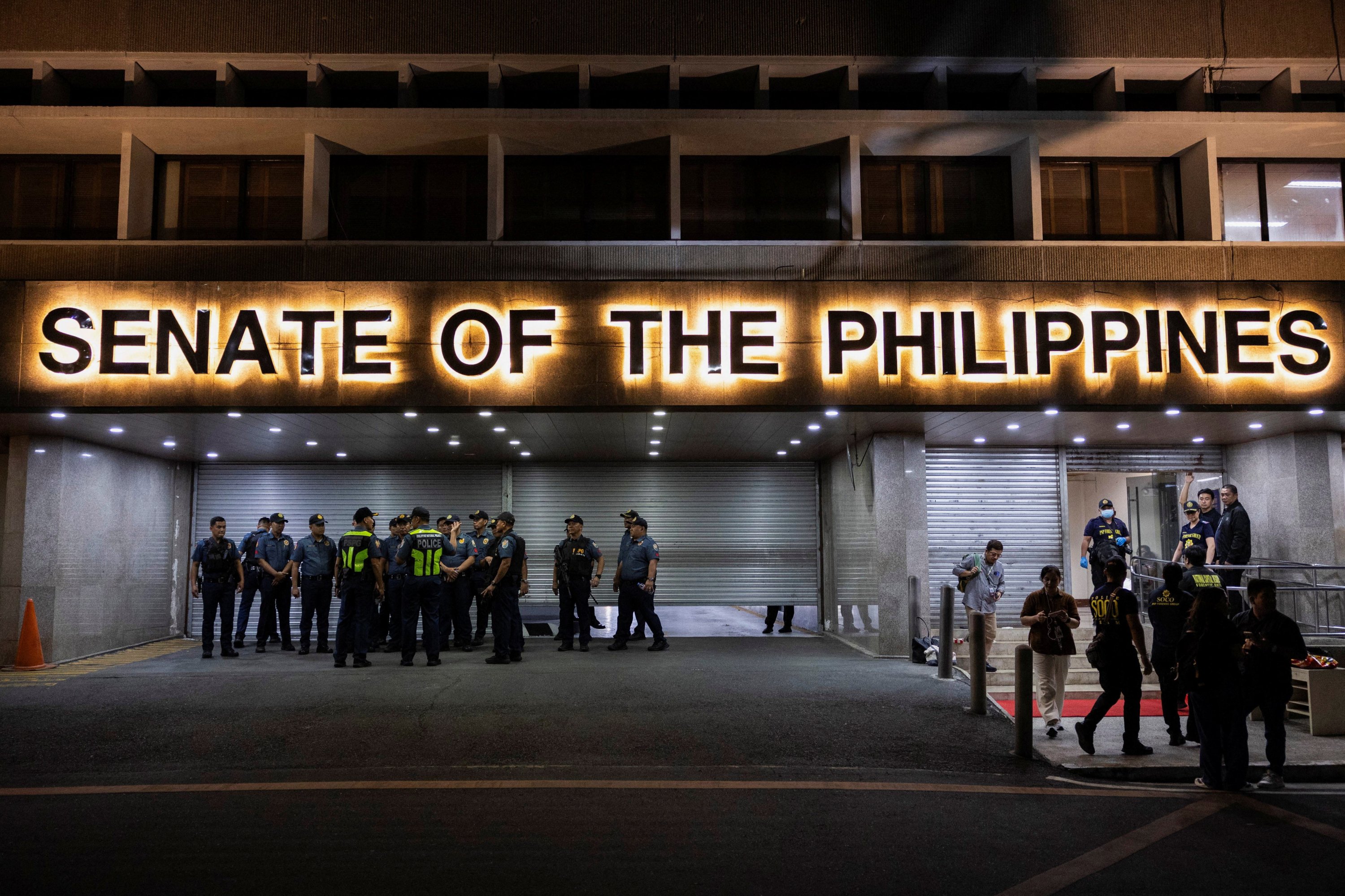 Shots fired in standoff at Philippine Senate over wanted senator