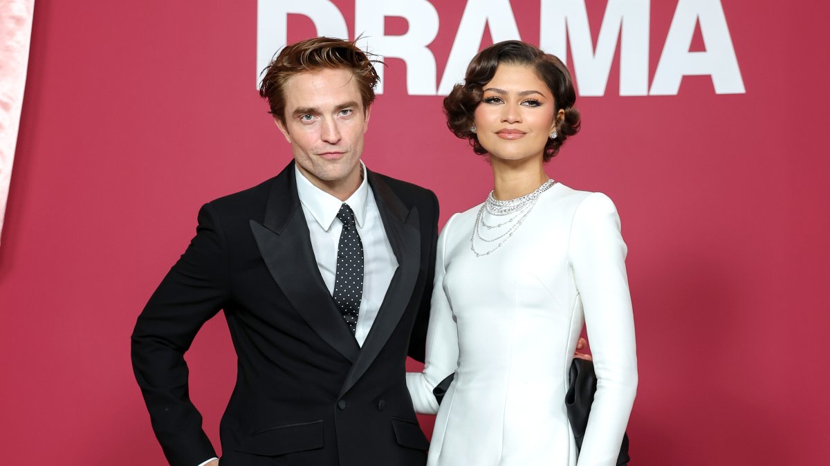 Robert Pattinson and Zendaya attend the "The Drama" Premiere, Paris, France, March 24, 2026. (Getty Images Photo)