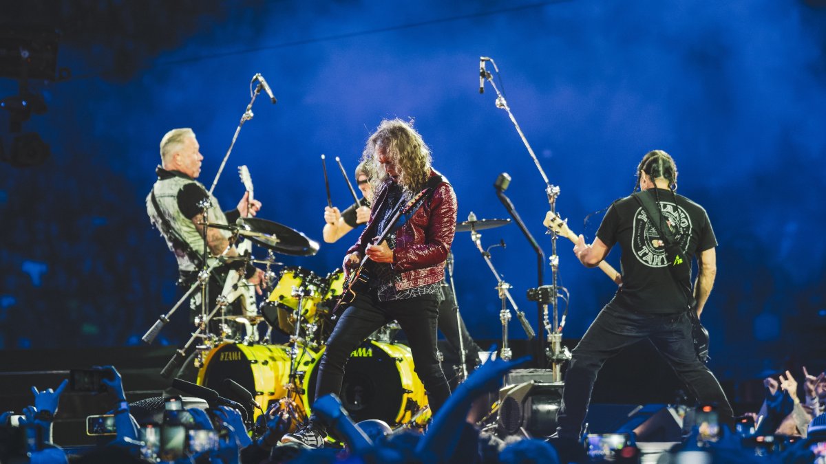 Metallica performs on stage at Lincoln Financial Field during the M72 World Tour, Philadelphia, U.S., May 25, 2025. (Shutterstock Photo)