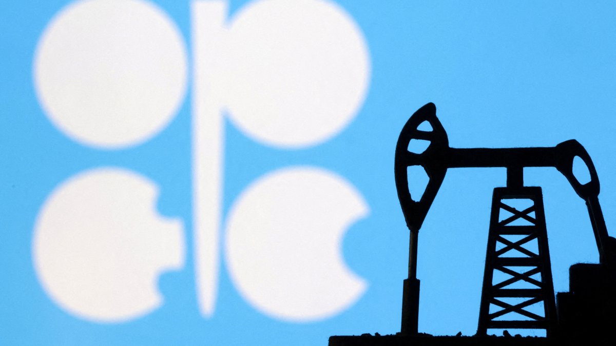 The OPEC logo is seen in this illustration taken Oct. 8, 2023. (Reuters Photo)