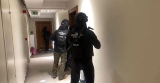Turkish police detain suspects accused of spreading propaganda through social media during an operation against the Daesh terrorist group, Istanbul, Türkiye, May 7, 2026. (DHA Photo)