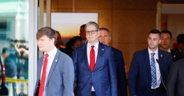 U.S. Treasury Secretary Scott Bessent arrives at Incheon International Airport ahead of a scheduled meeting with South Korean President Lee Jae Myung and trade talks with Chinese Vice Premier He Lifeng before a summit between U.S. President Donald Trump and Chinese President Xi Jinping in Beijing, in Incheon, South Korea, May 13, 2026. (Reuters Photo)