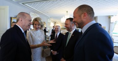 President Recep Tayyip Erdoğan receives Queen Mathilde and her delegation, Istanbul, Türkiye, May 11, 2026. (AA Photo)