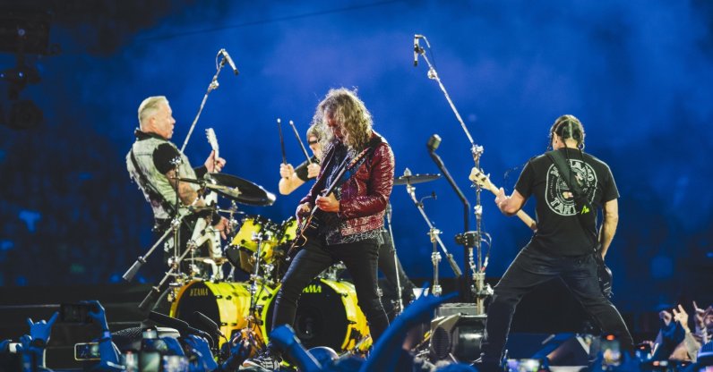Metallica performs on stage at Lincoln Financial Field during the M72 World Tour, Philadelphia, U.S., May 25, 2025. (Shutterstock Photo)