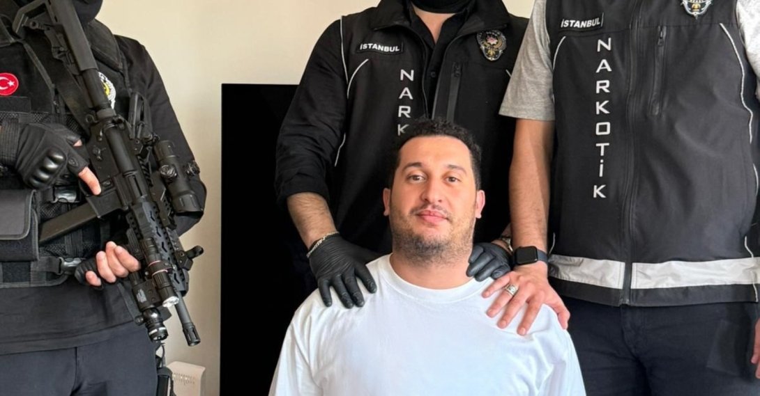 Moroccan drug trafficker Mohamed Boulakhrif, detained by Turkish police in Istanbul, May 13, 2026. (IHA Photo)
