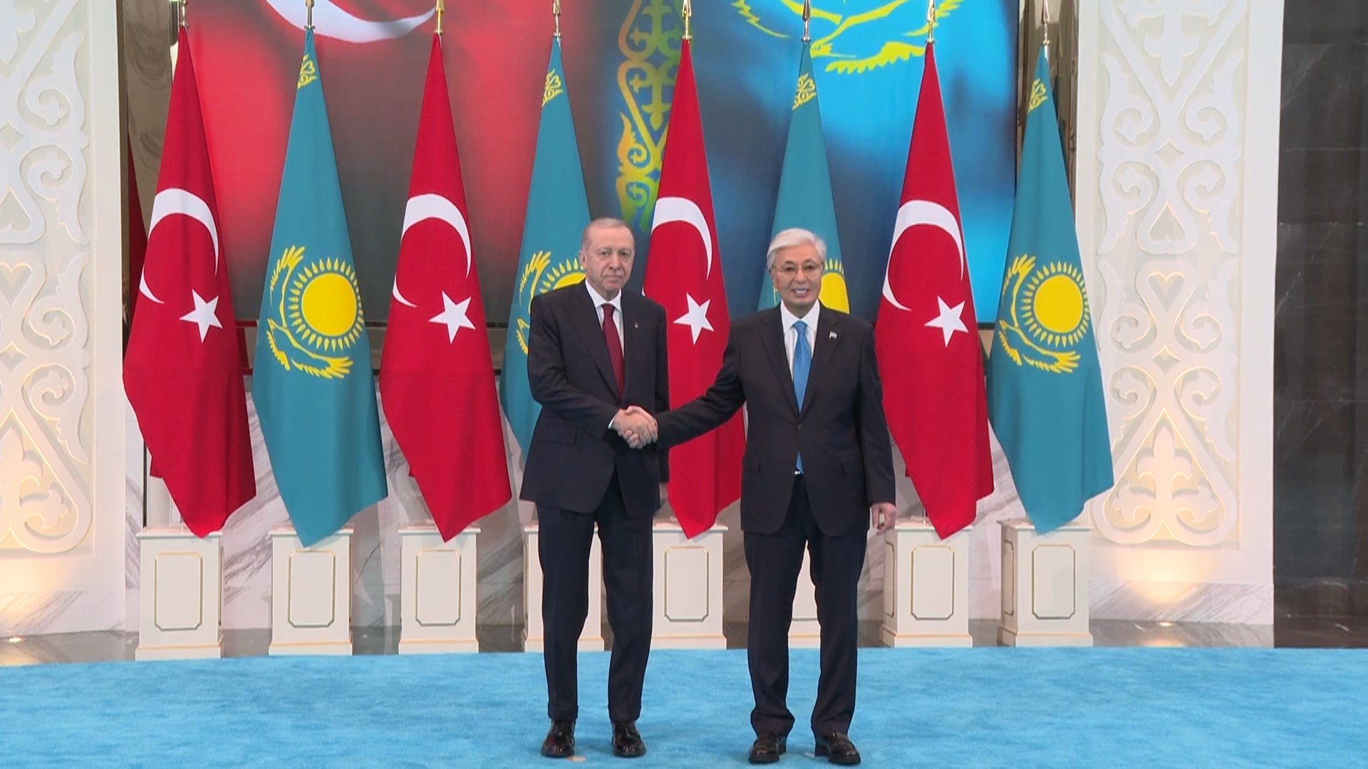 Erdoğan arrives in Kazakhstan amid push for strategic cooperation