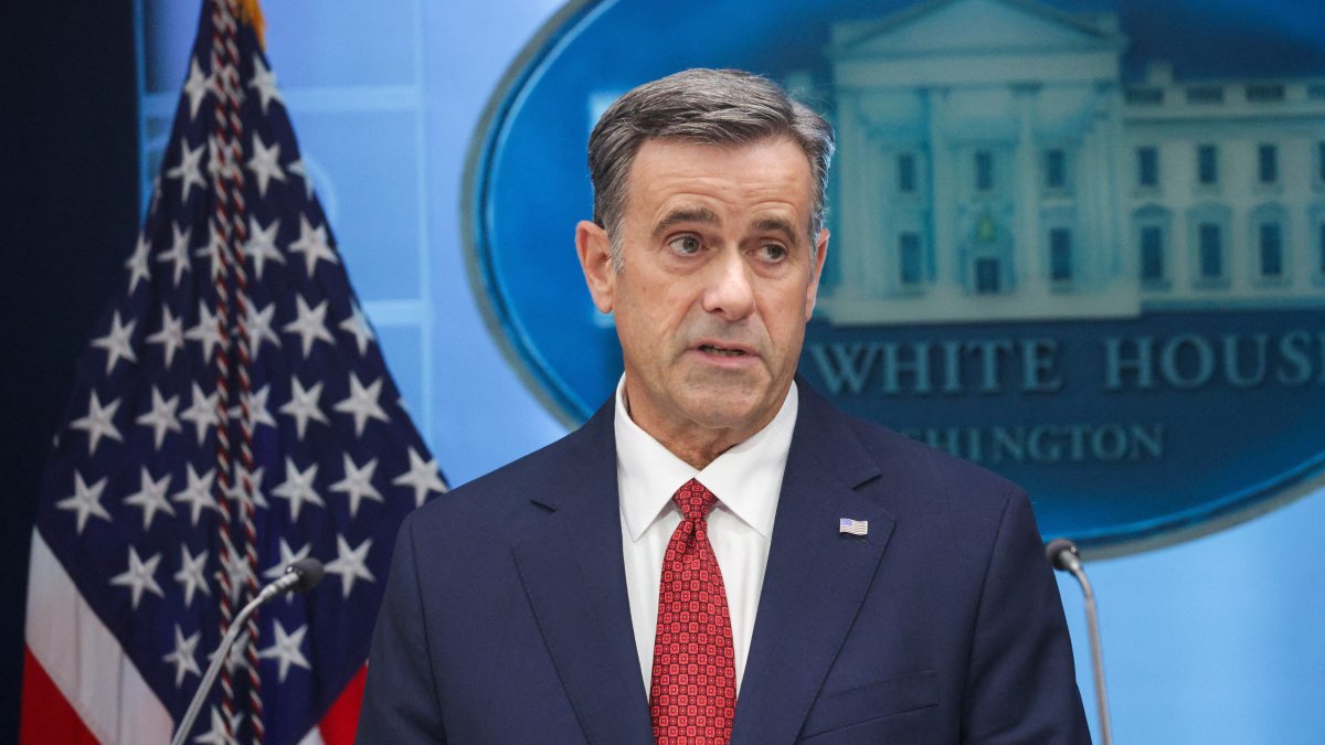 CIA Director John L. Ratcliffe speaks during a news conference in James S. Brady Press Briefing Room of the White House, April 6, 2026. (AFP Photo)