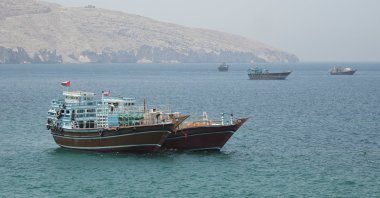 Vessels in the Strait of Hormuz, Musandam, Oman, May 8, 2026. (Reuters Photo)