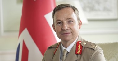 Britain's NATO military representative Lt. Gen. Eldon Millar speaks to Anadolu Agency (AA) in an exclusive interview during a visit, Ankara, Türkiye, May 12, 2026. (AA Photo)