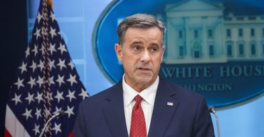 CIA Director John L. Ratcliffe speaks during a news conference in James S. Brady Press Briefing Room of the White House, April 6, 2026. (AFP Photo)
