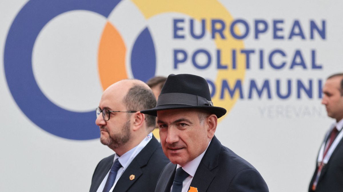 Armenian Prime Minister Nikol Pashinyan arrives to attend the 8th European Political Community (EPC) summit, Yerevan, Armenia, May 4, 2026. (AFP Photo)