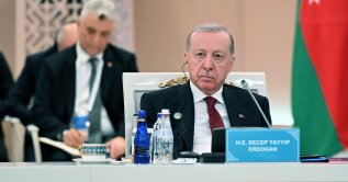 President Recep Tayyip Erdoğan attends an informla summit of the Organization of Turkic States (OTS) in Turkistan, Kazakhstan, May 15, 2026. (AA Photo)