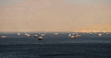Vessels in the Strait of Hormuz, Musandam, Oman, May 15, 2026. (Reuters Photo)