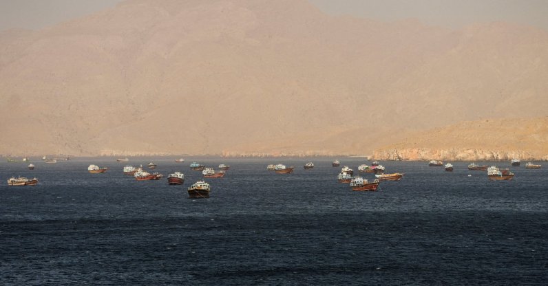 Vessels in the Strait of Hormuz, Musandam, Oman, May 15, 2026. (Reuters Photo)