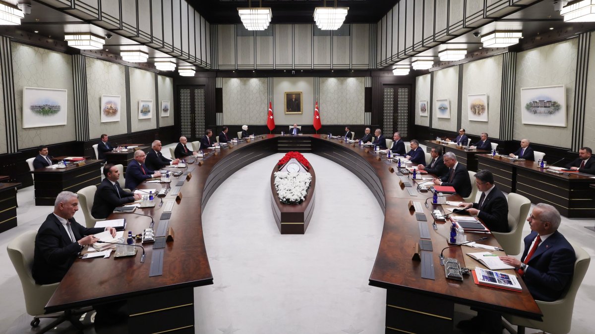 A view of the Cabinet meeting, Ankara, Türkiye, May 4, 2026. (DHA Photo)