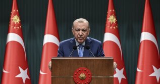 President Recep Tayyip Erdoğan speaks at a news conference after a Cabinet meeting in Ankara, May 18, 2026. (AA Photo)