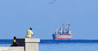 A Mexican Navy ship, Asian Katra, carrying aid approaches Havana, Cuba, May 18, 2026. (Reuters Photo)