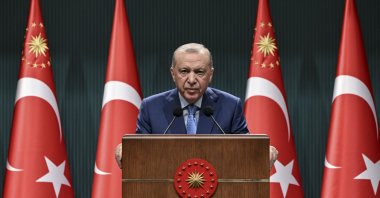 President Recep Tayyip Erdoğan speaks at a news conference after a Cabinet meeting in Ankara, May 18, 2026. (AA Photo)