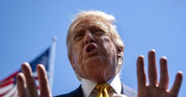  President Donald Trump speaks to the press before departing the White House for China, in Washington, DC, May 12, 2026. (EPA File Photo)