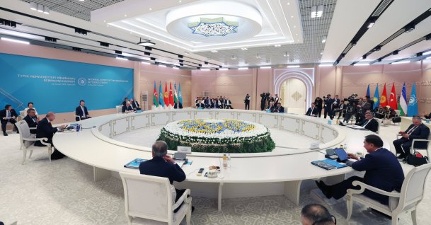 Council of Heads of State of the Organization of Turkic States (OTS) conduct an informal summit, Turkistan, Kazakhstan, May 15, 2026. (AA Photo)