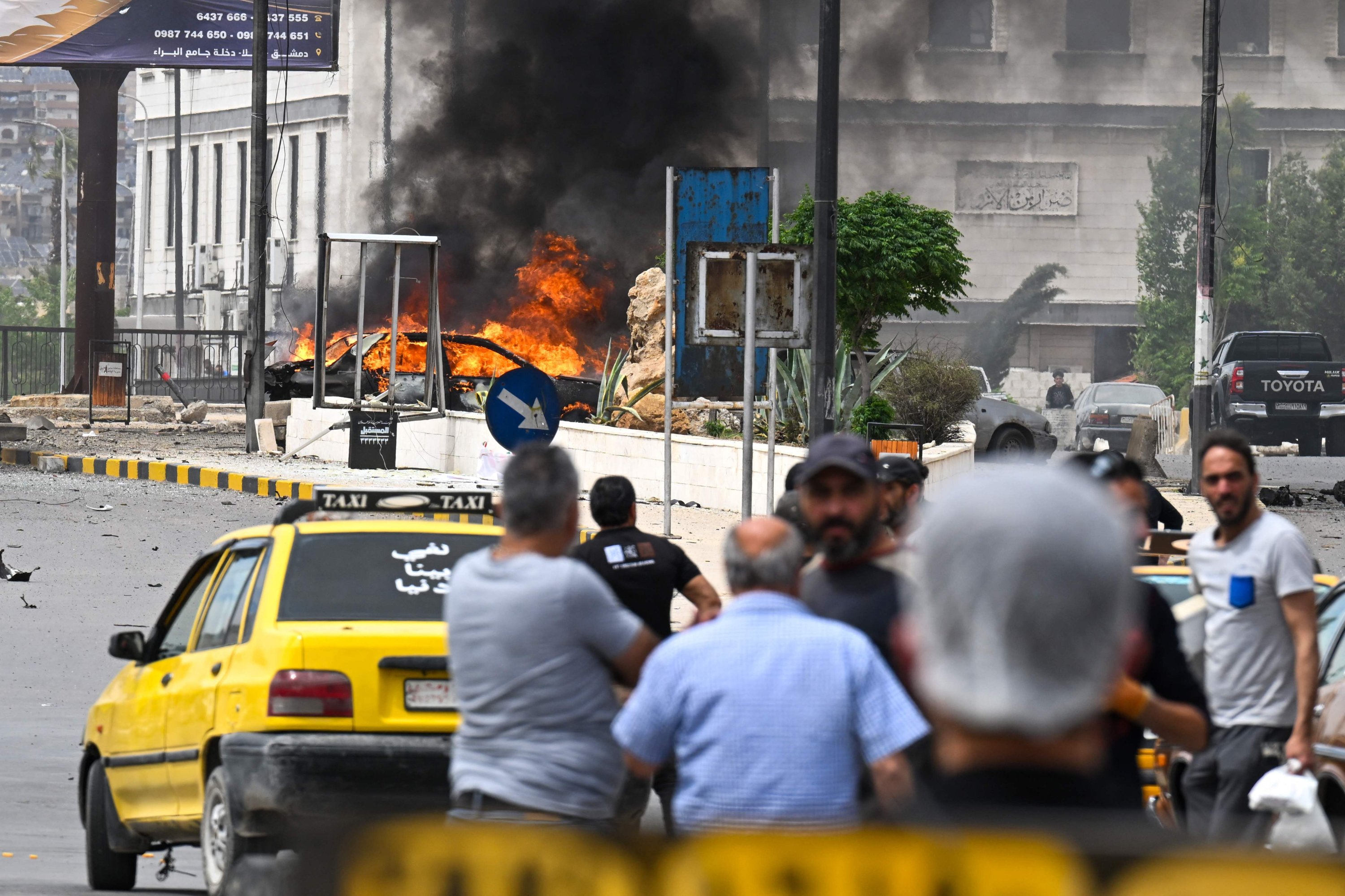 Car bomb in Damascus kills soldier, wounds 18 people