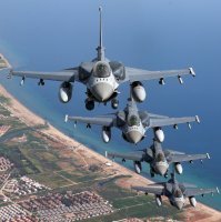 Turkish F-16 jets fly during the exercise, Çanakkale, northwestern Türkiye, May 16, 2026. (AA Photo)