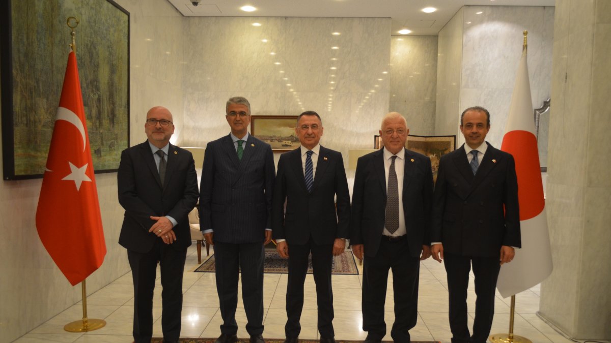 Turkish Parliament Foreign Affairs Committee Chair Fuat Oktay and members of the Turkish delegation visit Japan upon the invitation of Japan House of Representatives Foreign Affairs Committee Chairman, Tokyo, Japan, May 19, 2026. (AA Photo)