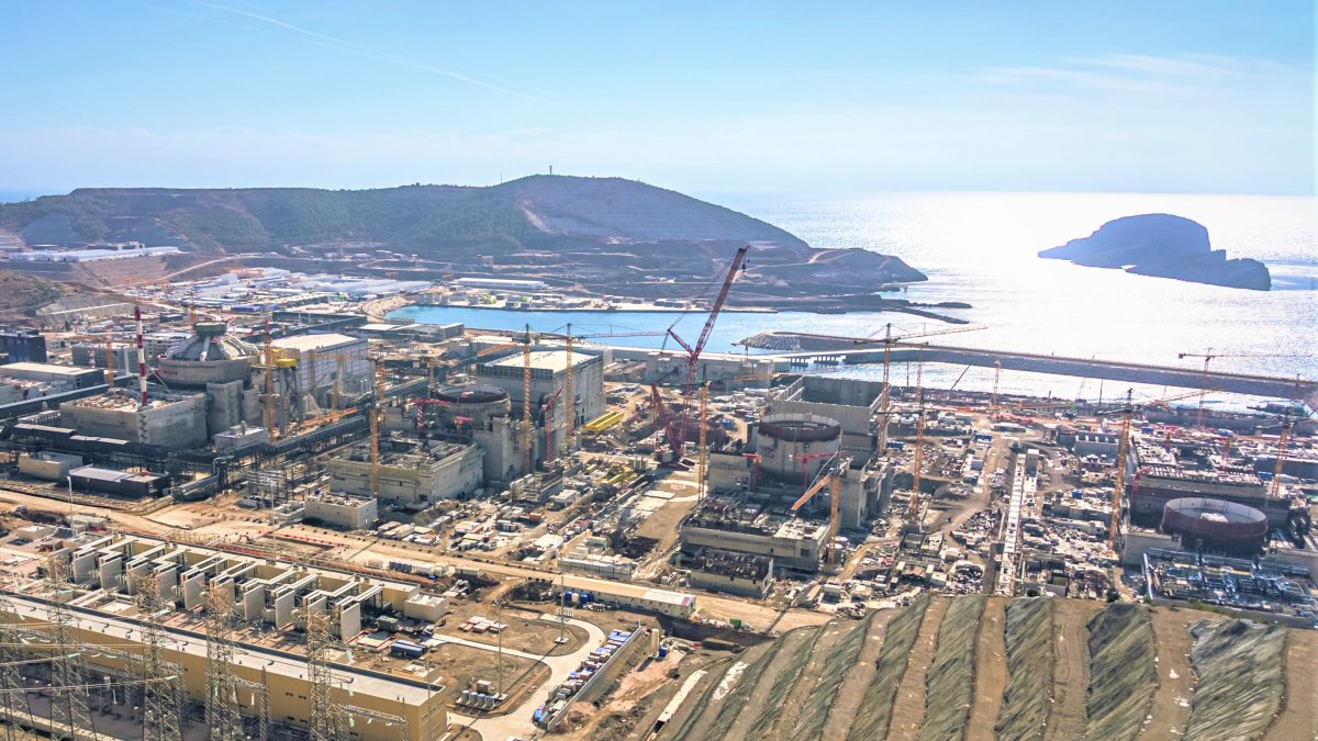 The construction site of Türkiye's first nuclear power plant, Akkuyu, in Mersin province, southern Türkiye, March 5, 2026. (AA Photo)
